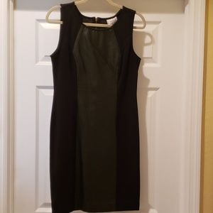 Knit/ Vegan Leather Dress SIZE 10